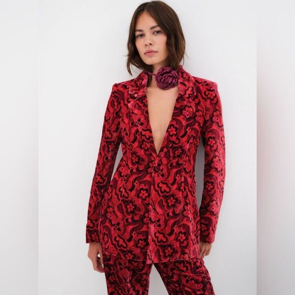 For Love and Lemons Velvet Penny Blazer XS - Picture 1 of 8